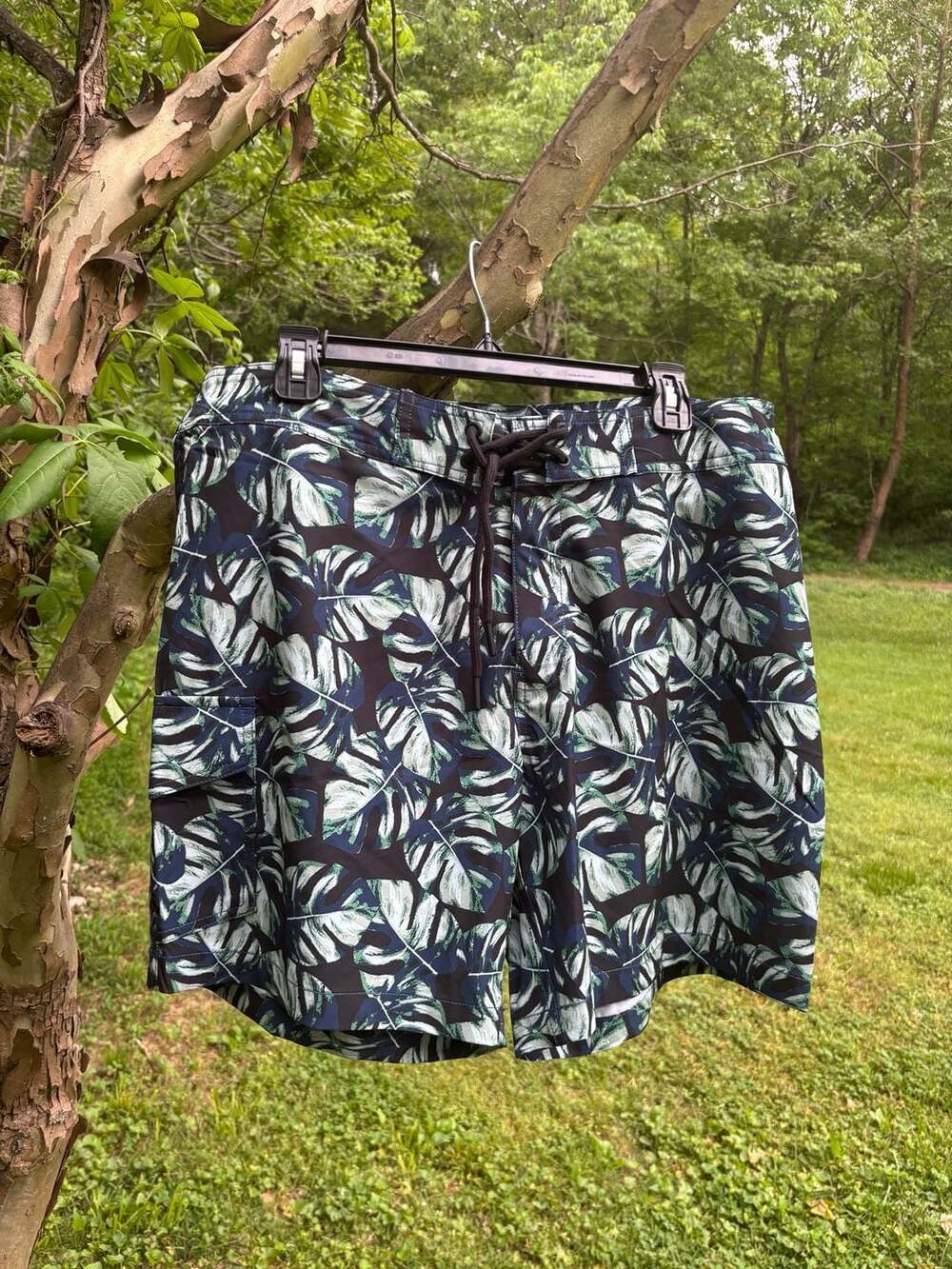 9" Board Short in Monstera Print